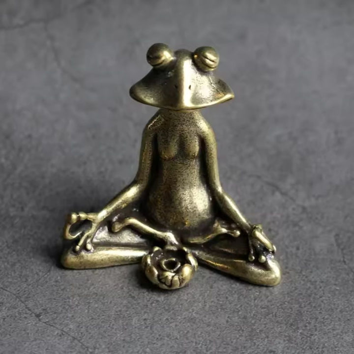 Lisslune | Calm Lotus Frog Miniature Figurine