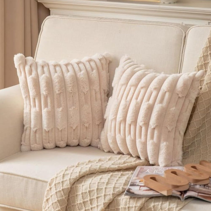 Lisslune | Calm Weave Plush Cushion Cover