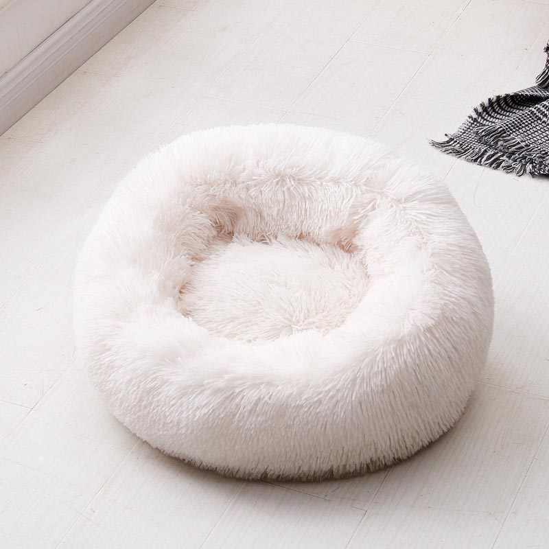 Lisslune | Beef Plush Calming Donut Dog Bed for Small to Large Dogs