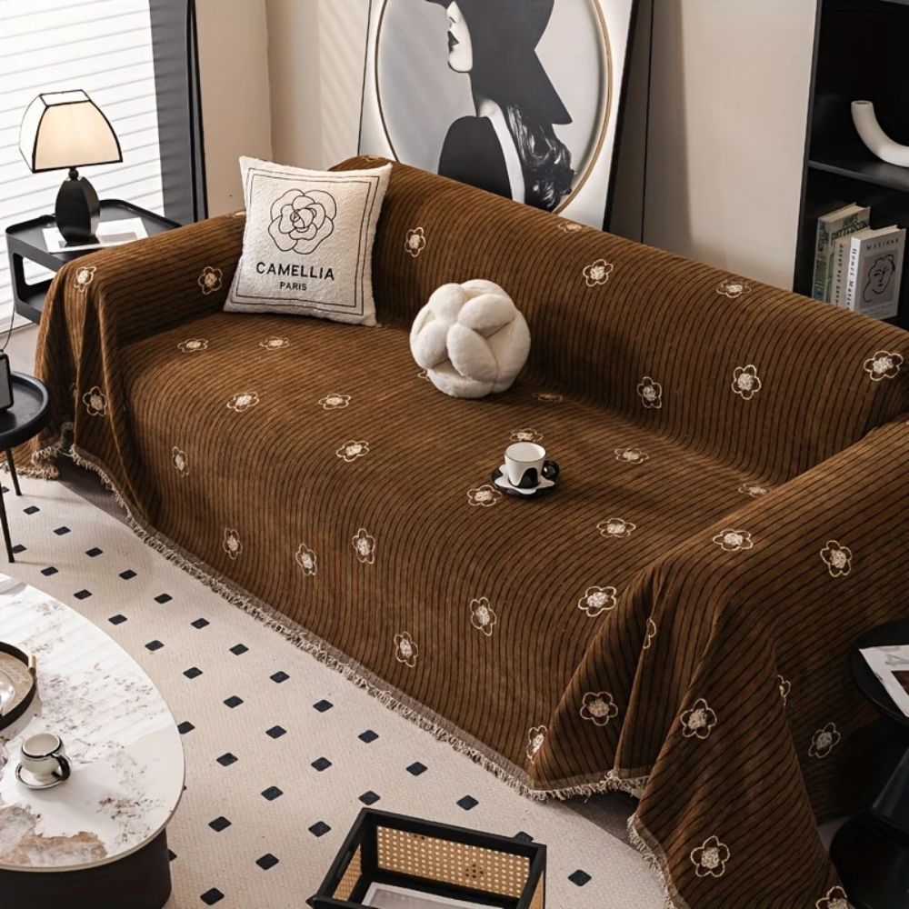 Lisslune | Camellia Bloom Sofa Cover