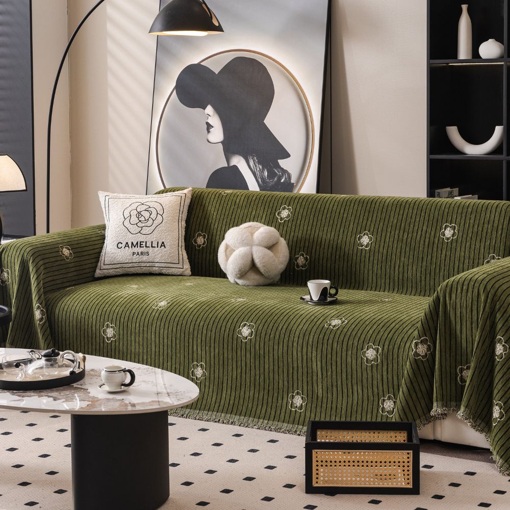 Lisslune | Camellia Bloom Sofa Cover