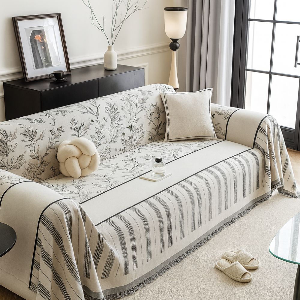 Lisslune | Camellia Paris Chenille Sofa Cover