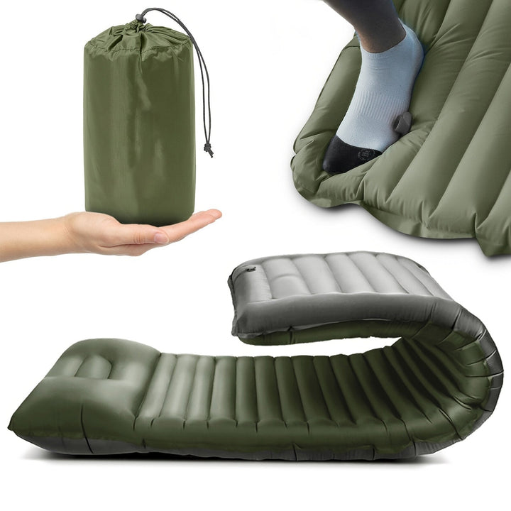 Lisslune | Inflatable Camping Mattress | Waterproof, Portable & Easy Inflation for Outdoor Adventures