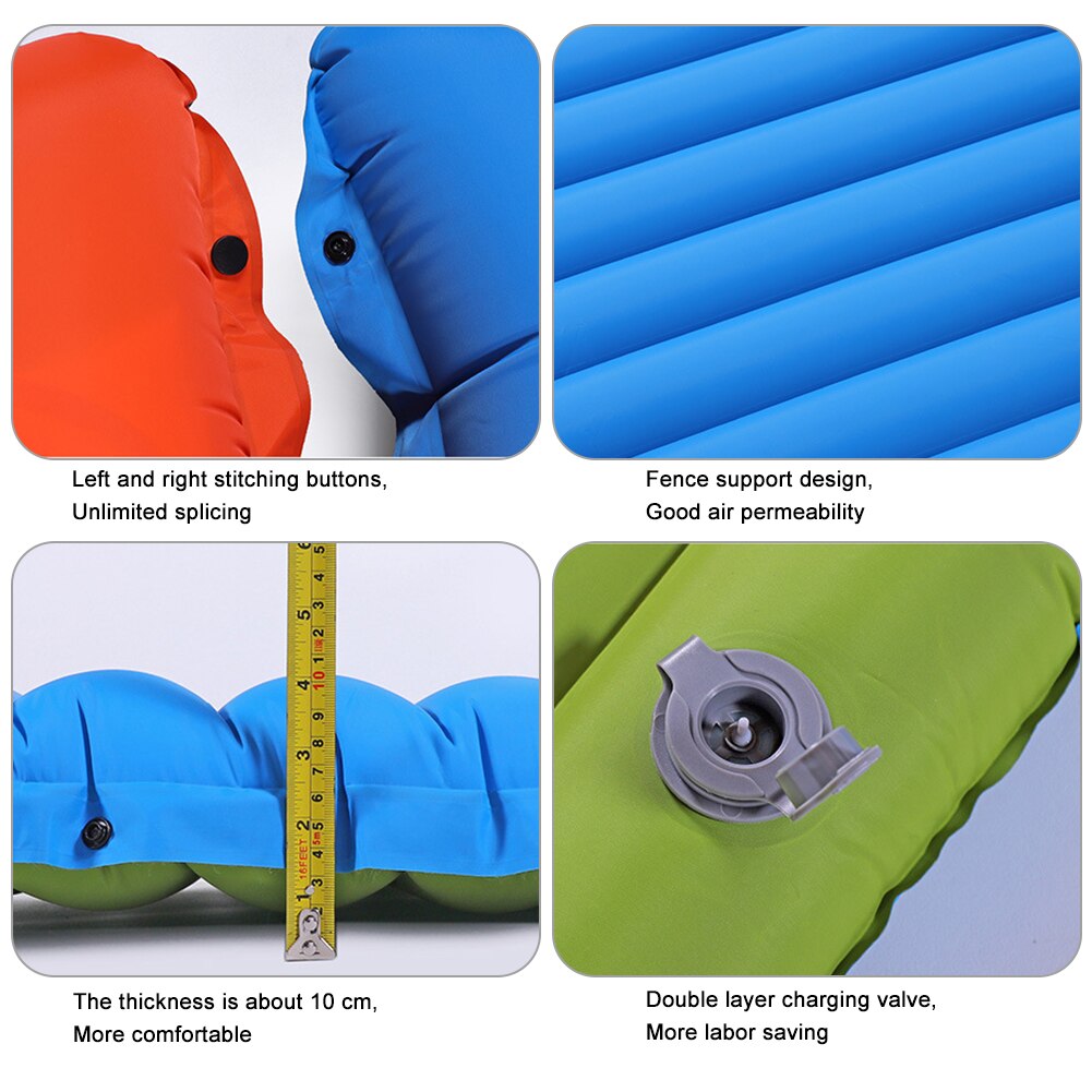 Lisslune | Inflatable Camping Mattress | Waterproof, Portable & Easy Inflation for Outdoor Adventures