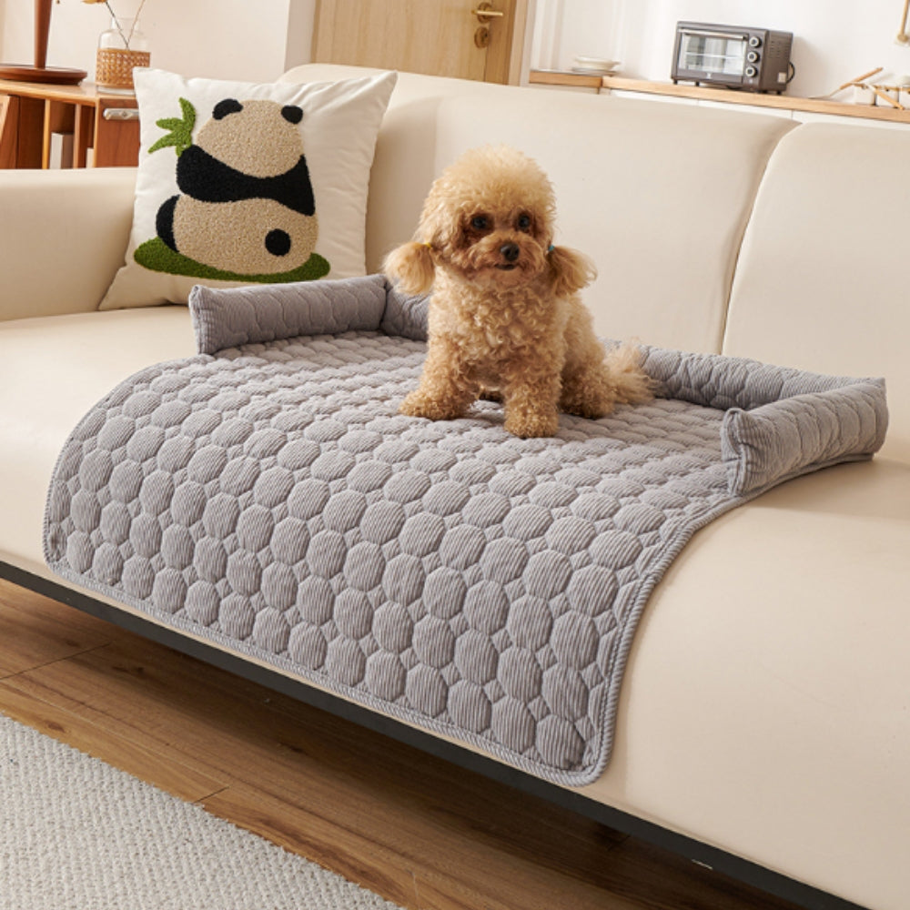 Lisslune | Canine Non-Slip Bolster Pet Quilted Bed