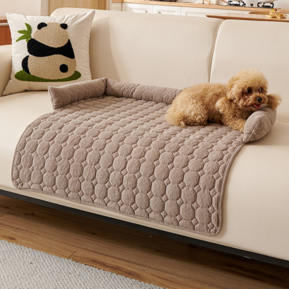 Lisslune | Canine Non-Slip Bolster Pet Quilted Bed