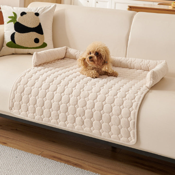 Lisslune | Canine Non-Slip Bolster Pet Quilted Bed