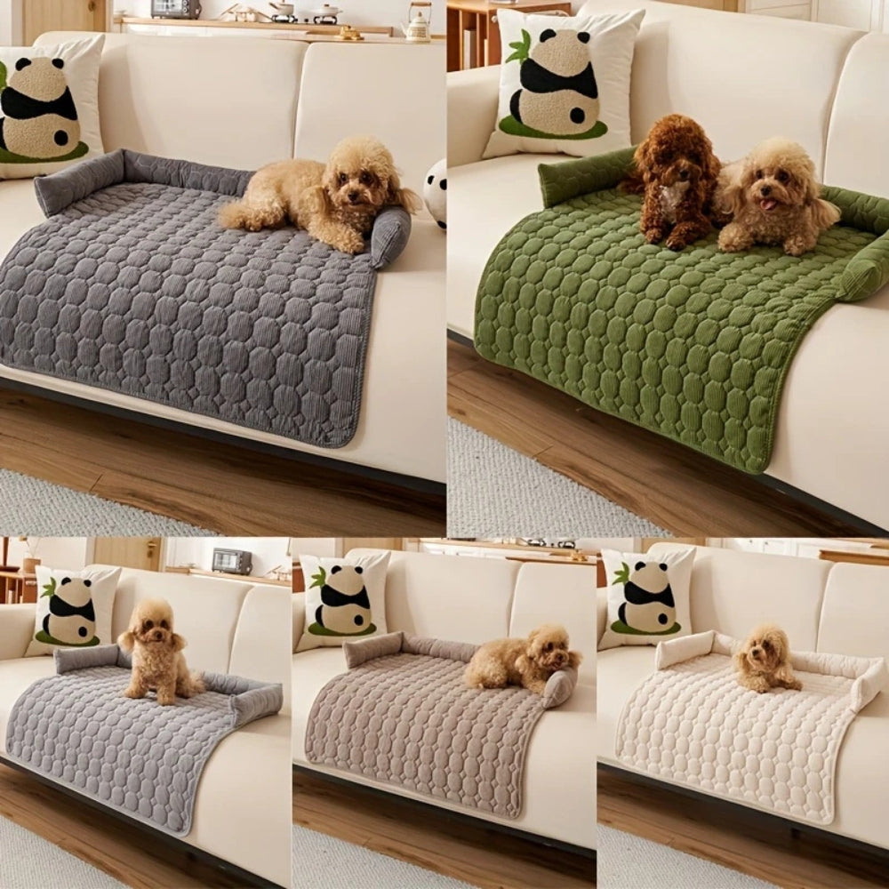 Lisslune | Canine Non-Slip Bolster Pet Quilted Bed