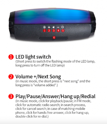 Lisslune | Bluetooth Led Speaker