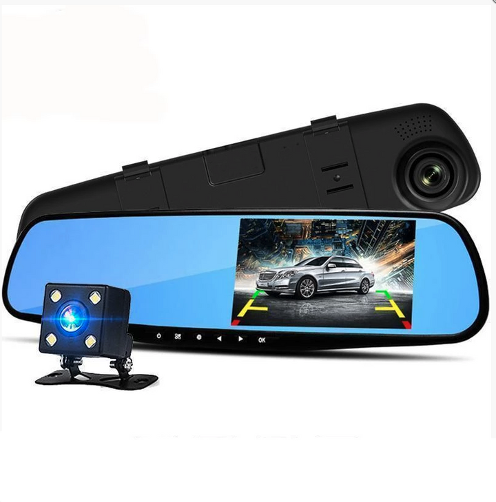 Lisslune | Dual Lens DashCam Vehicle Front and Rear Car Camera HD 1080P Video Recorder