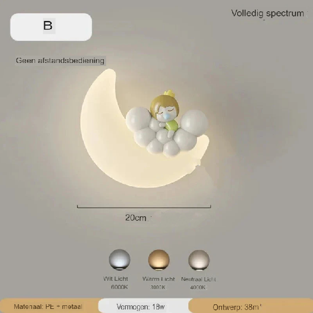 Lisslune | Wall lamp Moon | Gentle lighting | High quality - Noram