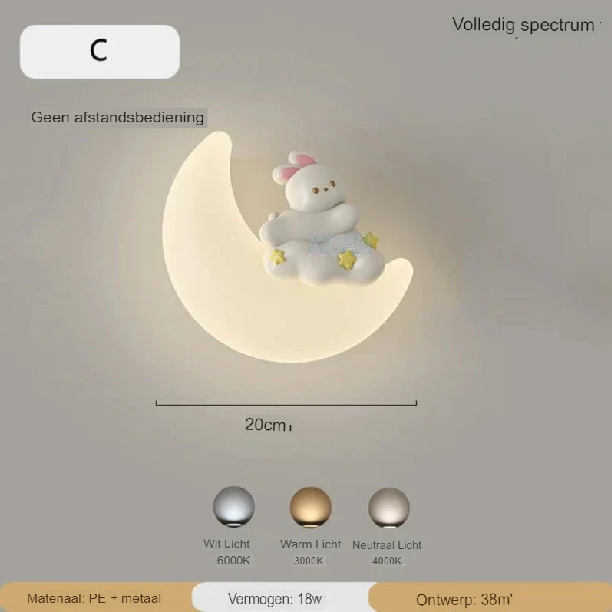 Lisslune | Wall lamp Moon | Gentle lighting | High quality - Noram