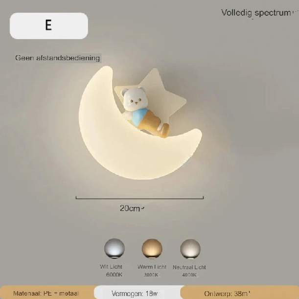 Lisslune | Wall lamp Moon | Gentle lighting | High quality - Noram