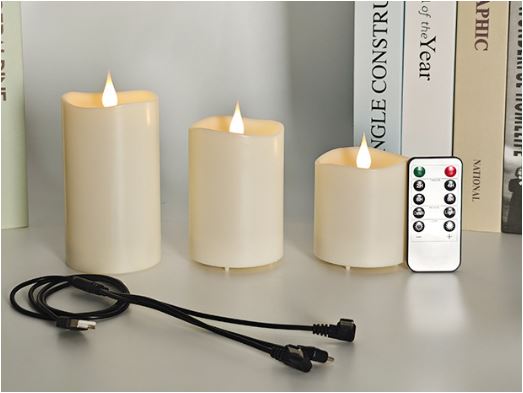 Lisslune | 3 Piece Set TruGlow Solar Candles