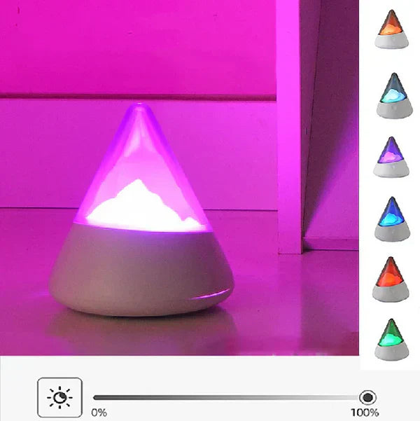 Lisslune | Wireless LED Iceberg Night Light – Modern Design for Relaxed Lighting