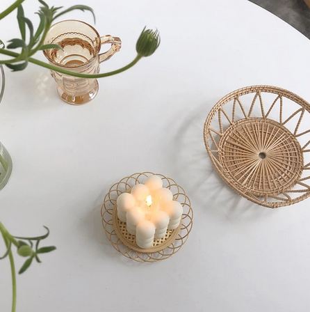 Lisslune | Cube Soy Wax White Candle