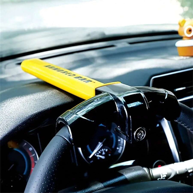 Lisslune | Universal Steering Wheel Lock - Heavy-Duty Anti-Theft Device for Cars, Trucks, and SUVs