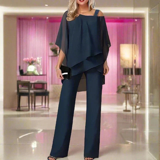 Lisslune | Luxury Chiffon Set for Elegant Evenings