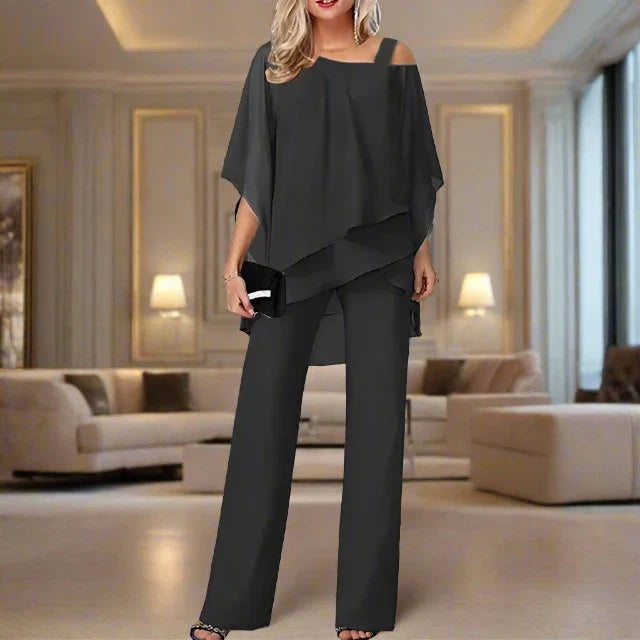 Lisslune | Luxury Chiffon Set for Elegant Evenings