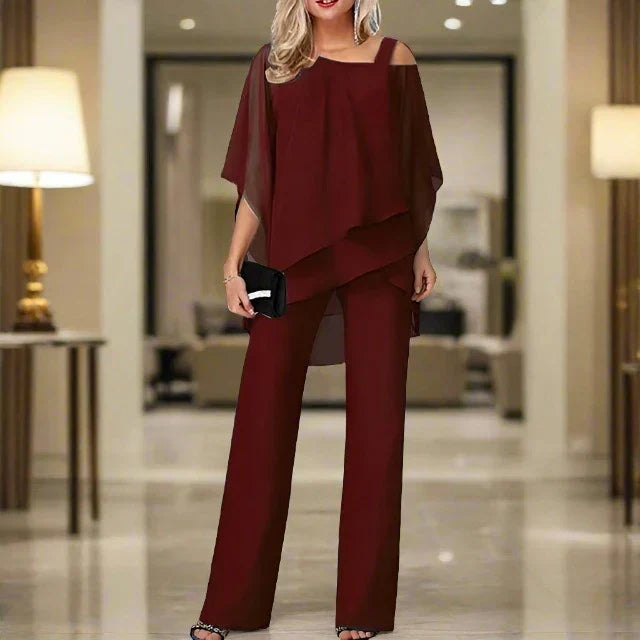 Lisslune | Luxury Chiffon Set for Elegant Evenings