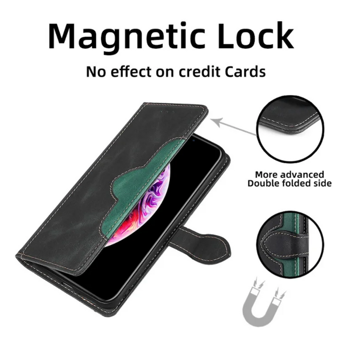 Lisslune | Wallet Magnetic Flip Leather Case for iPhone