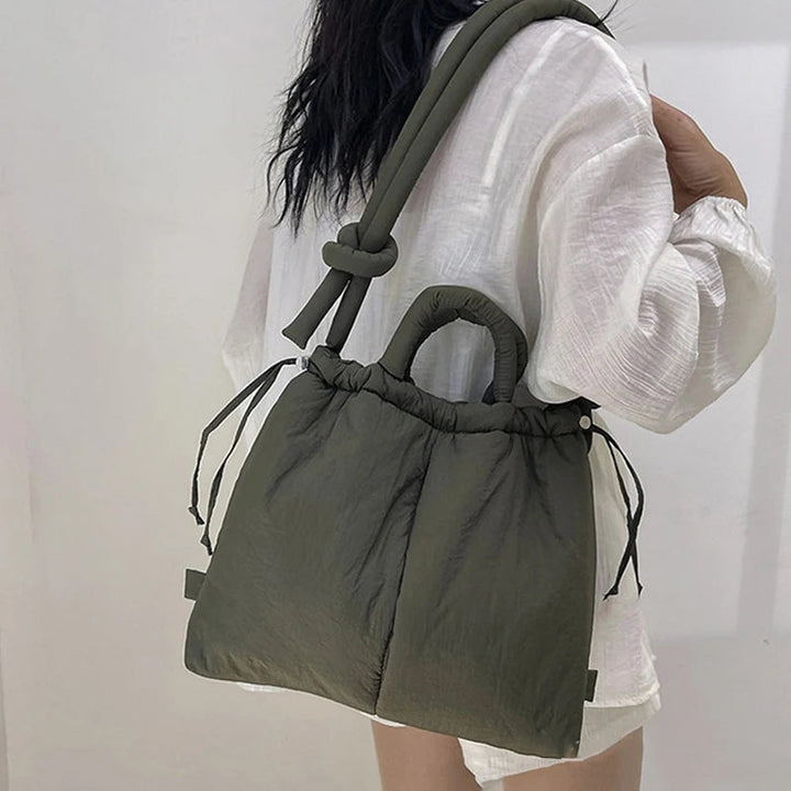 Lisslune | Riva Puffer Handbag – Stylish Carry Bag with Shoulder Strap