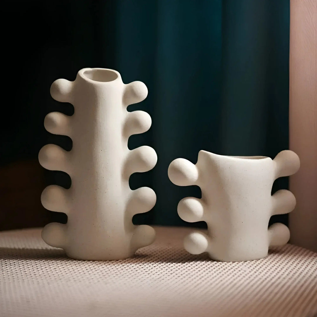 Lisslune | Elysian Bloom Minimalist ceramic vase