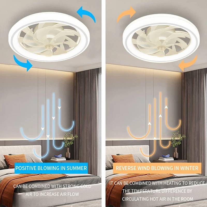Lisslune | Smart Bedroom Ceiling Fan with LED Lights