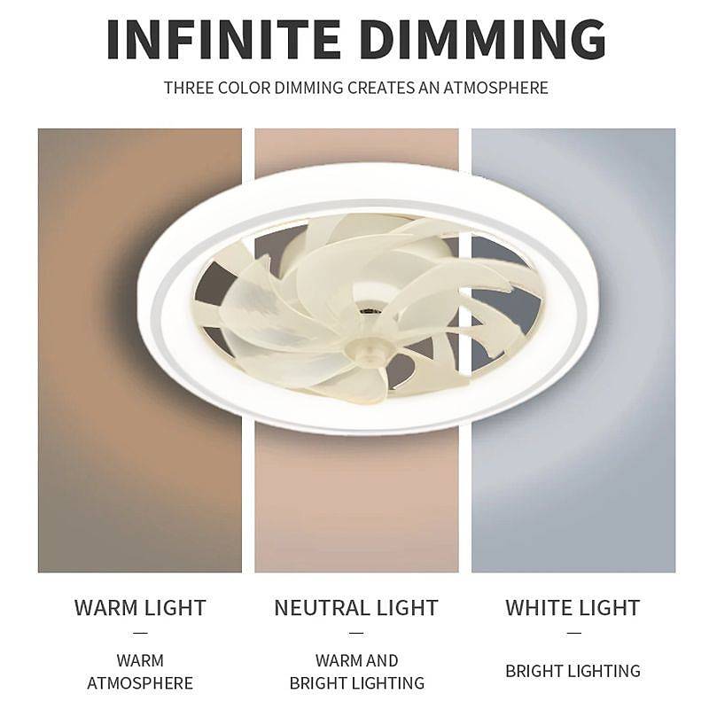Lisslune | Smart Bedroom Ceiling Fan with LED Lights