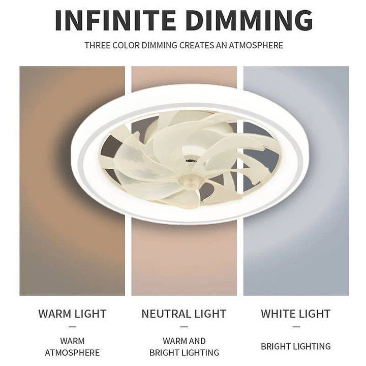 Lisslune | Smart Bedroom Ceiling Fan with LED Lights