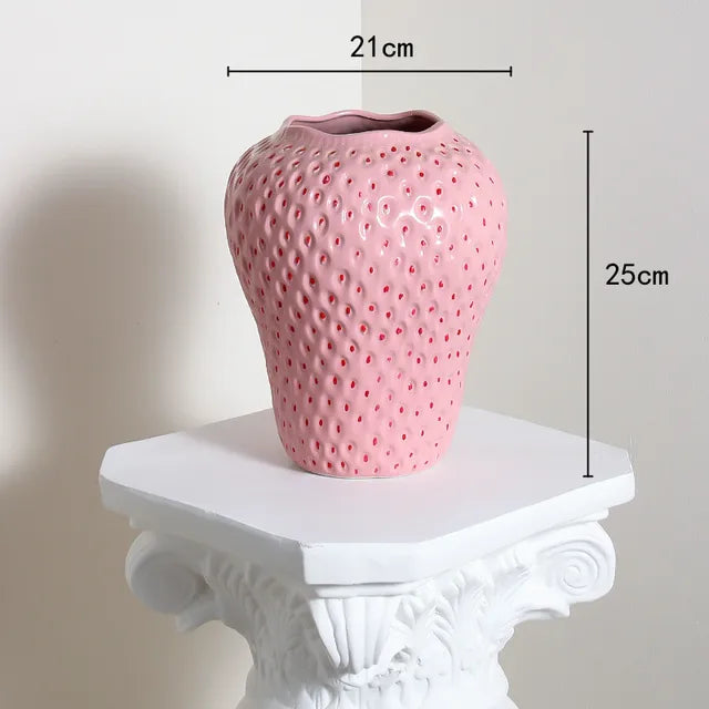 Lisslune | WhimsyBerry - Ceramic vase Strawberry