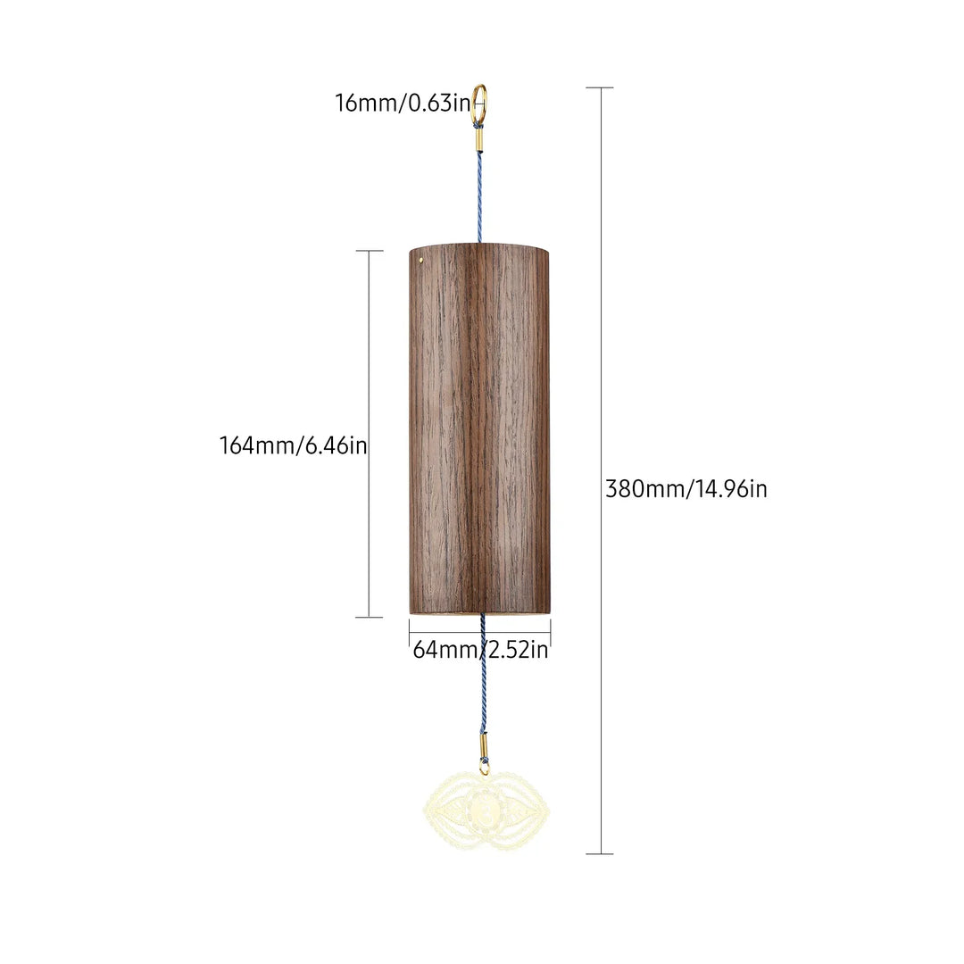 Lisslune | Chakra Chimes | Bamboo Wind Chime for Meditation and Relaxation | Harmonious Wind Chime for Outdoors