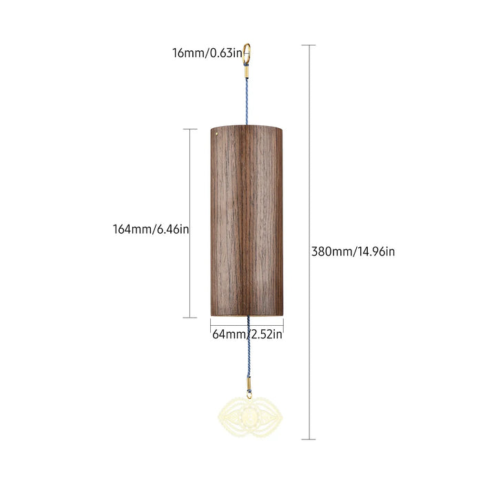 Lisslune | Chakra Chimes | Bamboo Wind Chime for Meditation and Relaxation | Harmonious Wind Chime for Outdoors