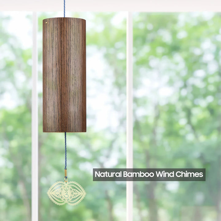 Lisslune | Chakra Chimes | Bamboo Wind Chime for Meditation and Relaxation | Harmonious Wind Chime for Outdoors