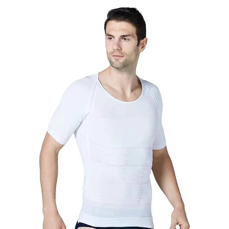 Lisslune | Men's Slimming Vest for Ideal Shape, Posture Correction, Belly Control, Compression Shirt for Weight Reduction and Underwear