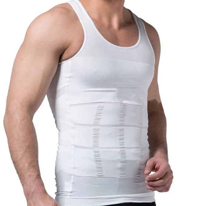 Lisslune | Men's Slimming Vest for Ideal Shape, Posture Correction, Belly Control, Compression Shirt for Weight Reduction and Underwear
