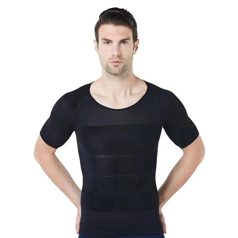 Lisslune | Men's Slimming Vest for Ideal Shape, Posture Correction, Belly Control, Compression Shirt for Weight Reduction and Underwear