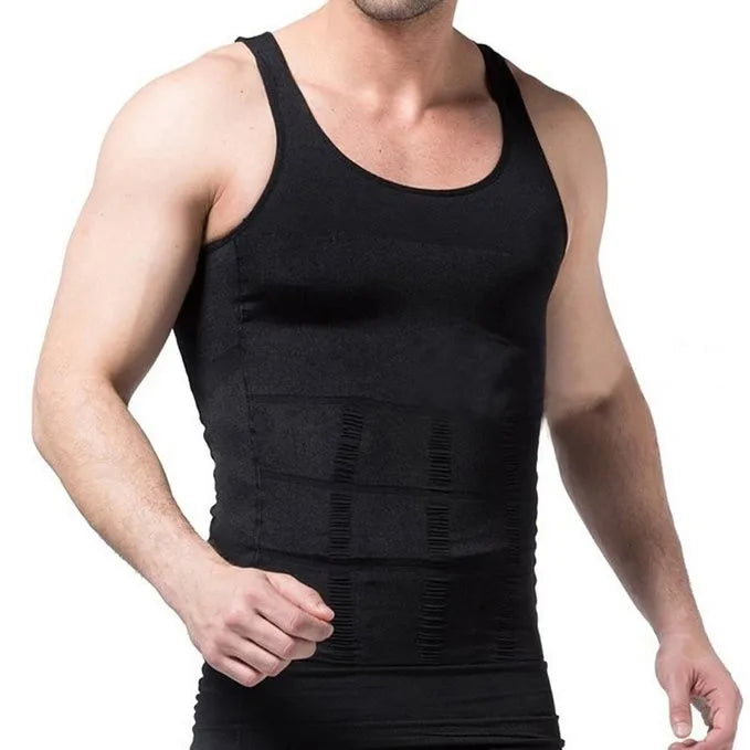 Lisslune | Men's Slimming Vest for Ideal Shape, Posture Correction, Belly Control, Compression Shirt for Weight Reduction and Underwear