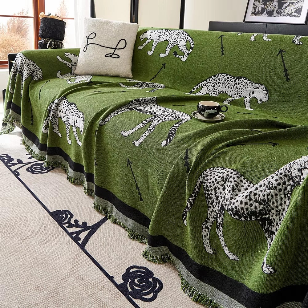 Lisslune | Chantesse Panda Leopard Print Sofa Cover