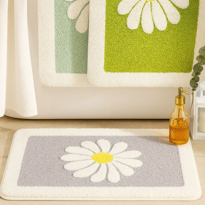 Lisslune | Charming Daisy Bloom Bath Mat