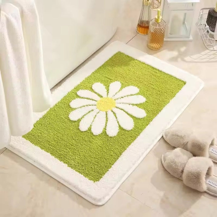Lisslune | Charming Daisy Bloom Bath Mat