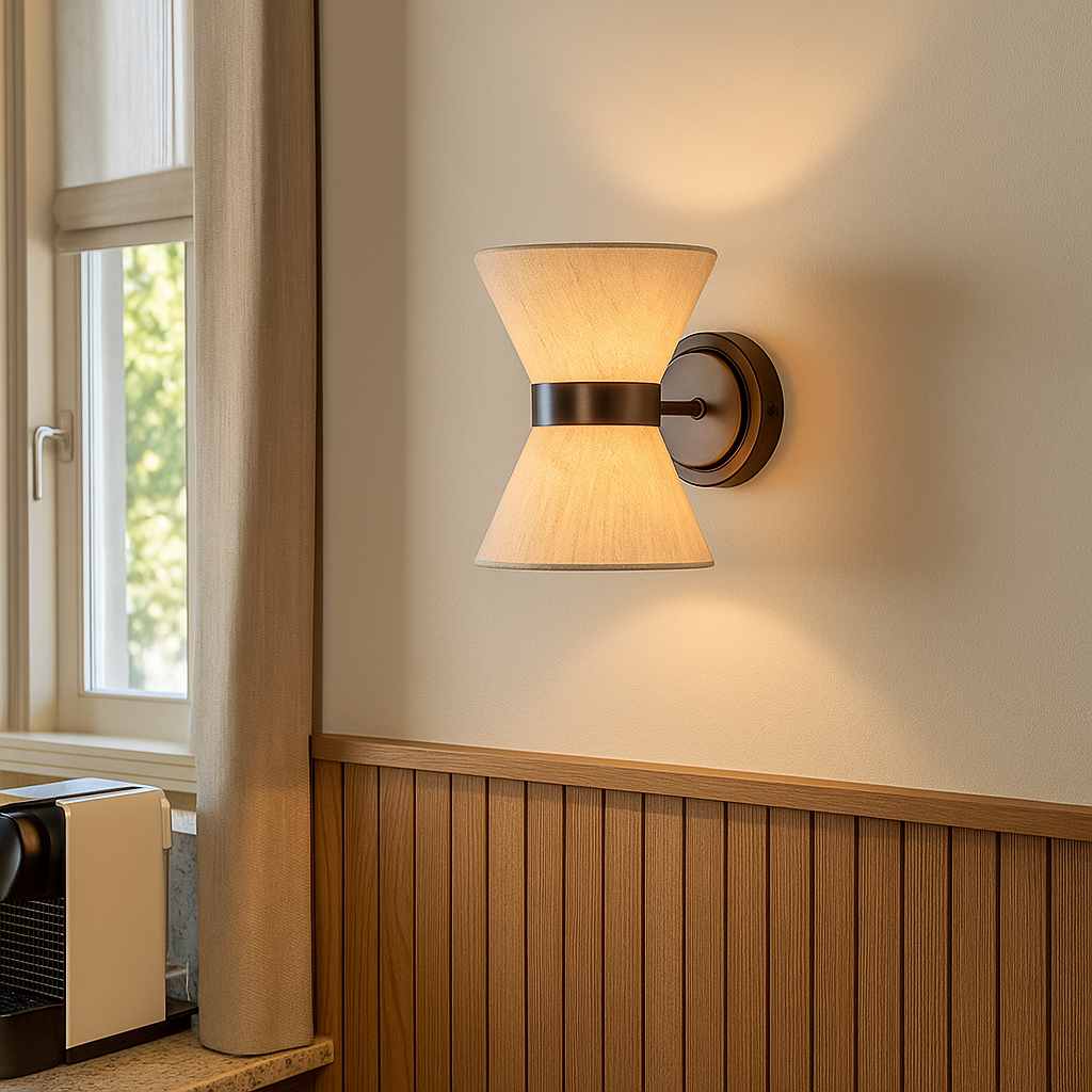 Lisslune | Silk Shade Wall Lamp – Modern Wabi Sabi Design