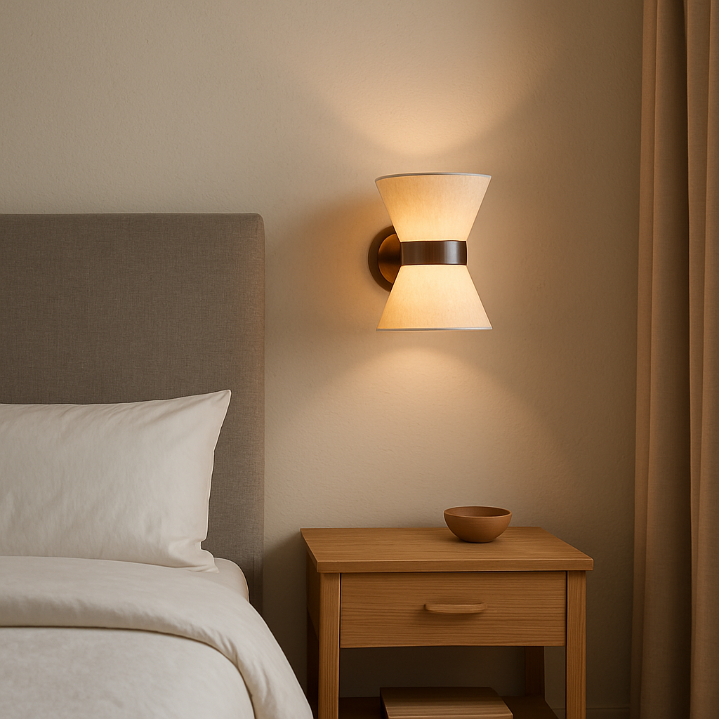 Lisslune | Silk Shade Wall Lamp – Modern Wabi Sabi Design