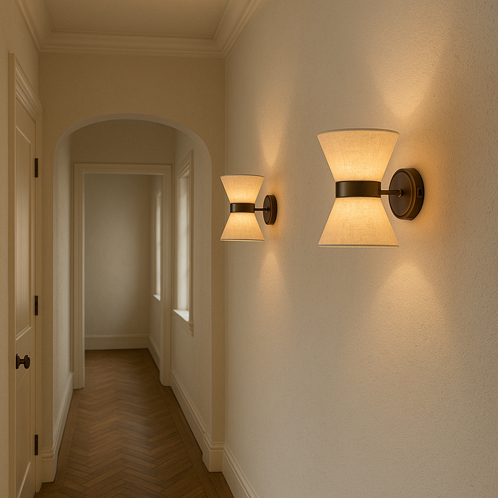 Lisslune | Silk Shade Wall Lamp – Modern Wabi Sabi Design