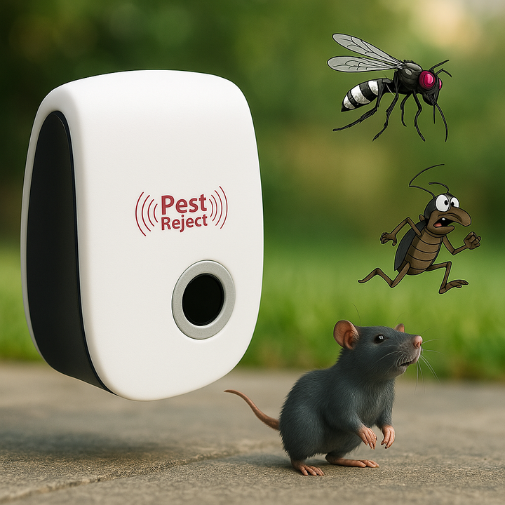 Lisslune | Ultrasonic Rat Repeller Device - Effective Pest Control for Rodents in 48 Hours - Safe for Home & Garden Use