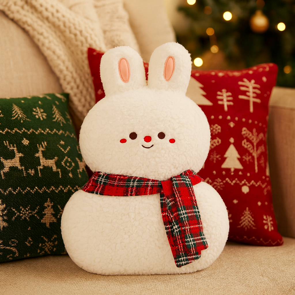 Lisslune | Everjoy Plush Christmas Cushion – Festive Cuddle and Decorative Piece for Cozy Rooms