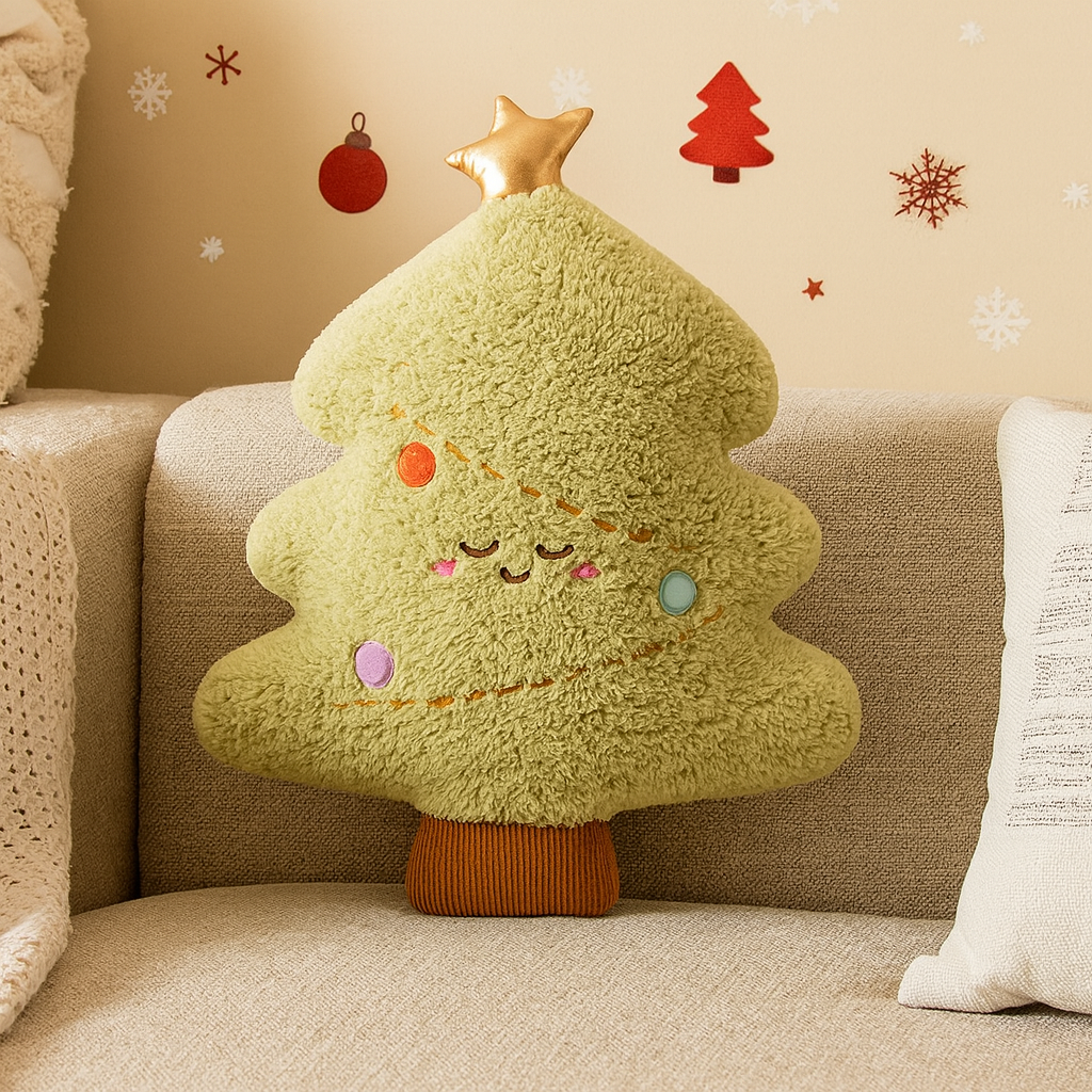 Lisslune | Everjoy Plush Christmas Cushion – Festive Cuddle and Decorative Piece for Cozy Rooms