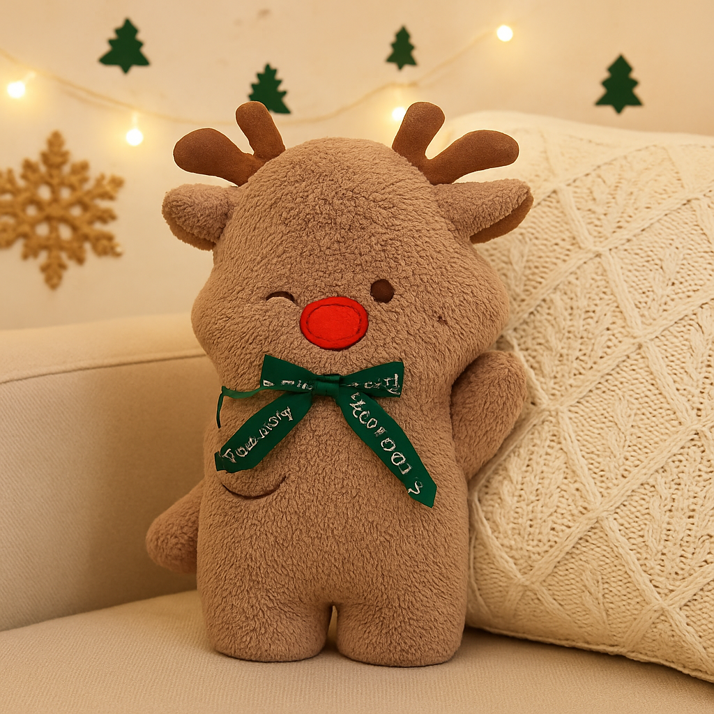 Lisslune | Everjoy Plush Christmas Cushion – Festive Cuddle and Decorative Piece for Cozy Rooms