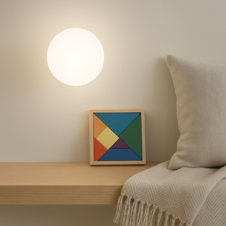 Lisslune | LumaGlow – Modern wall lamp with matte glass shade and elegant base