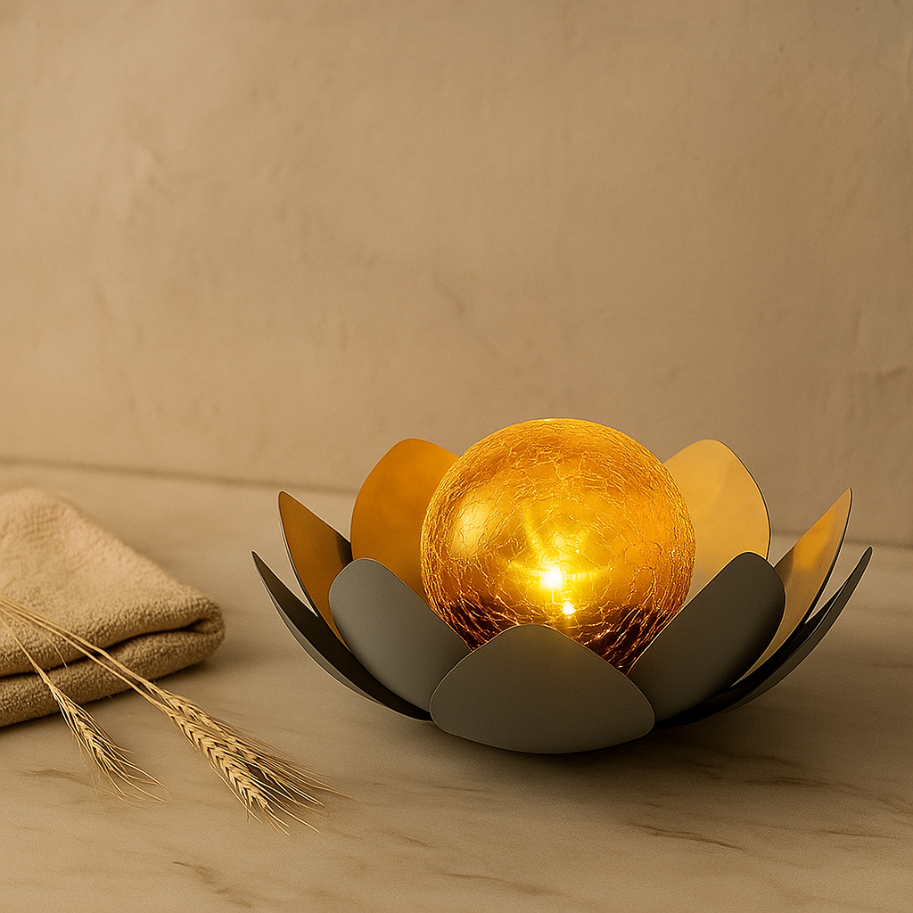Lisslune | LumiPetal – Solar-powered Lotus Flower Garden Lamp with Soft Ambient Lighting